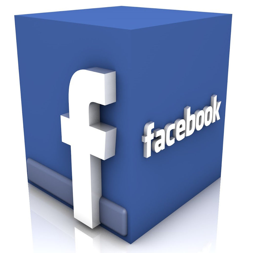 3D Facebook Logo