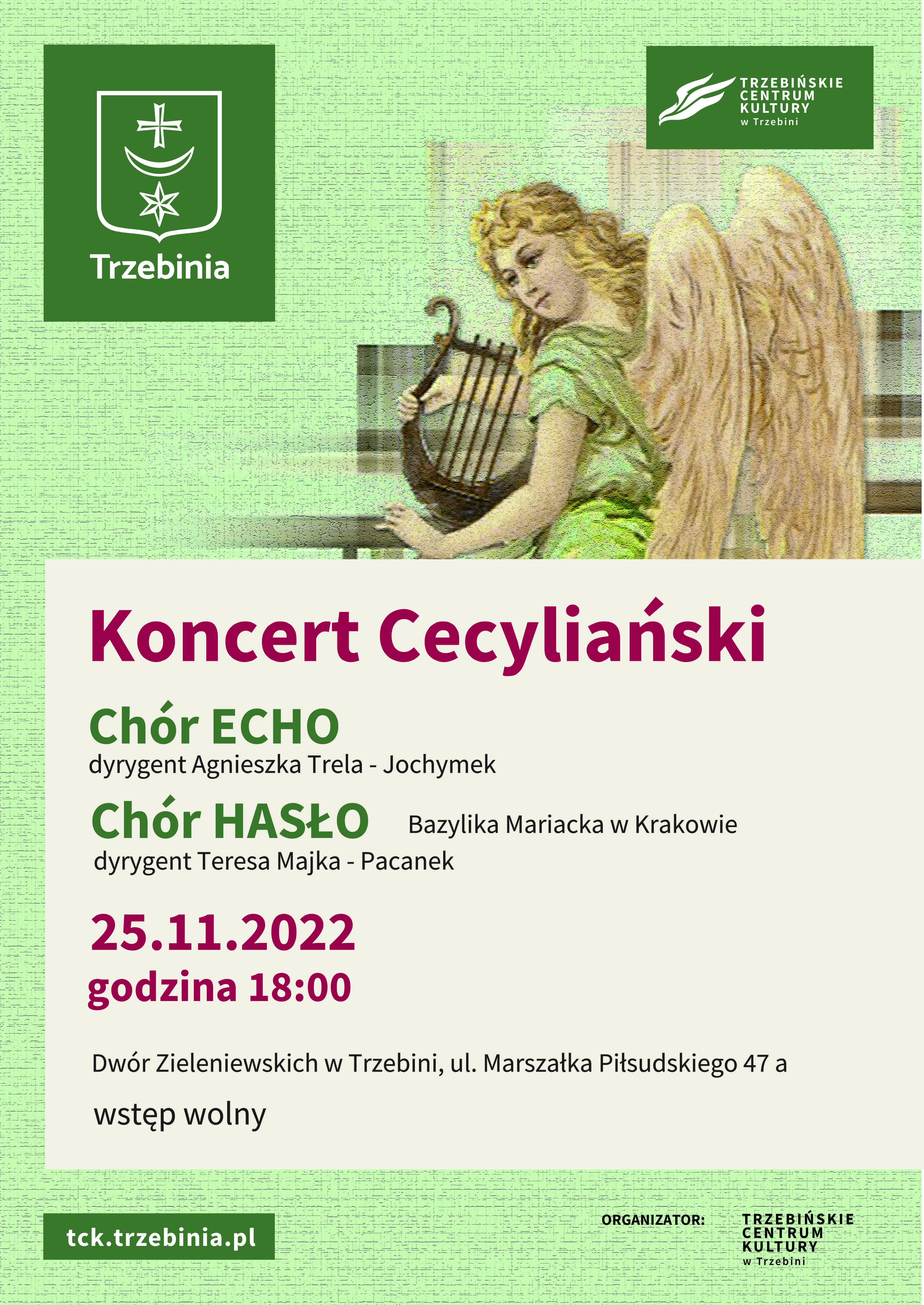 Koncert Cecyliański w Dworze Zieleniewskich