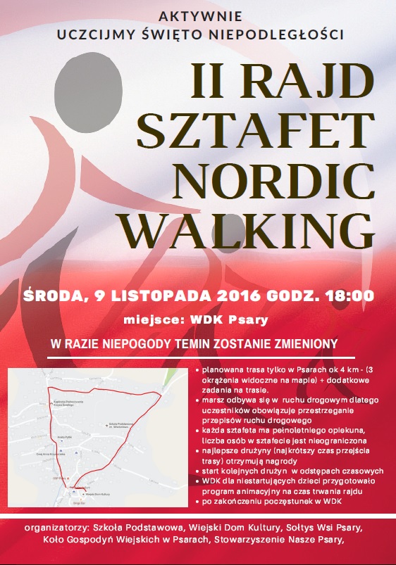 II Rajd Sztafet Nordic Walking