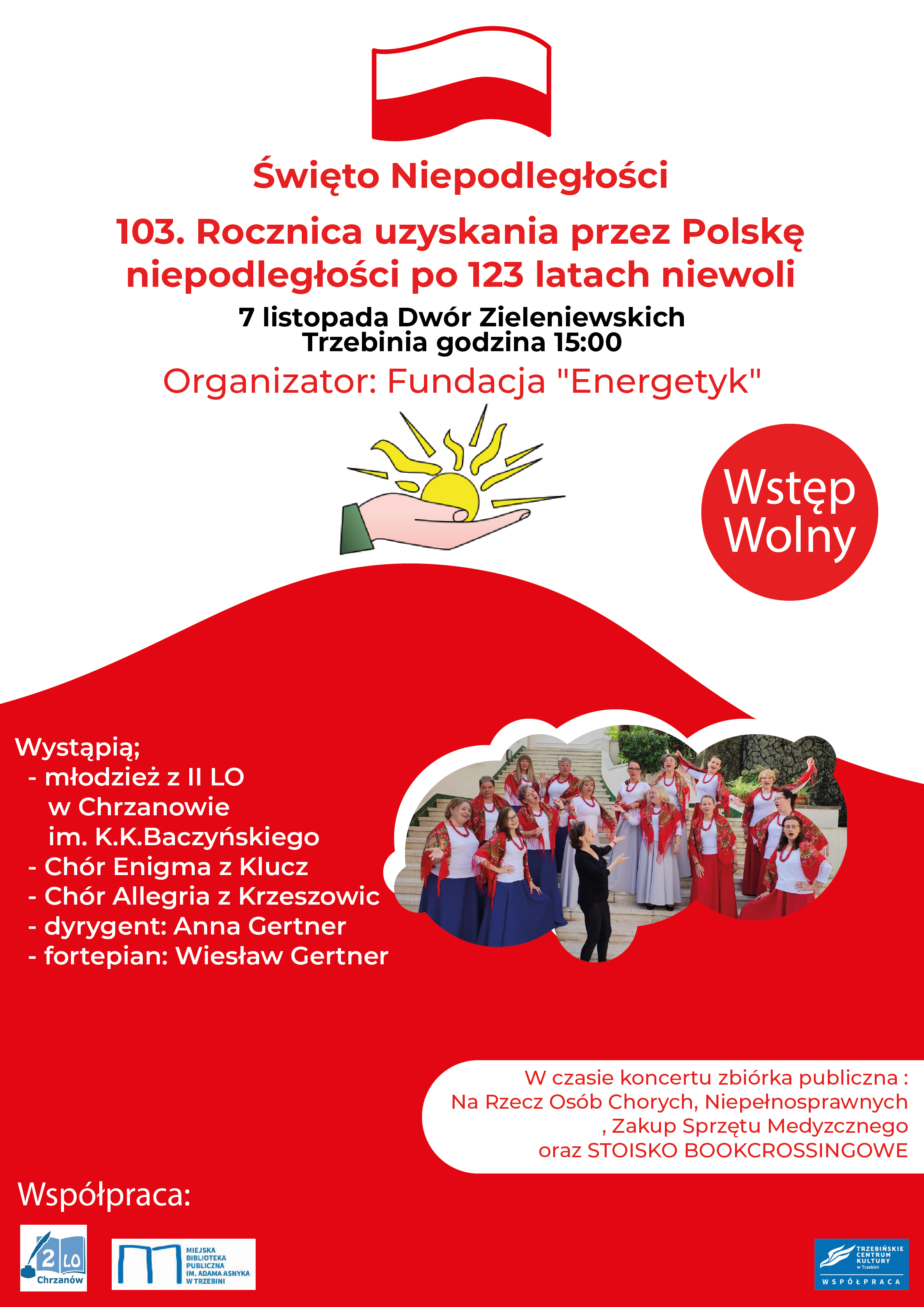 Święto Niepodległości 103 Plakat Fundacja EnergetykV134x